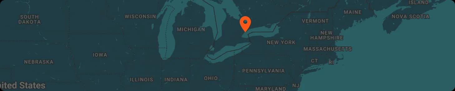 Mapa de Toronto, Canadá